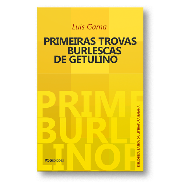 Capa do livro Primeiras trovas burlescas de Getulino, de Luiz Gama