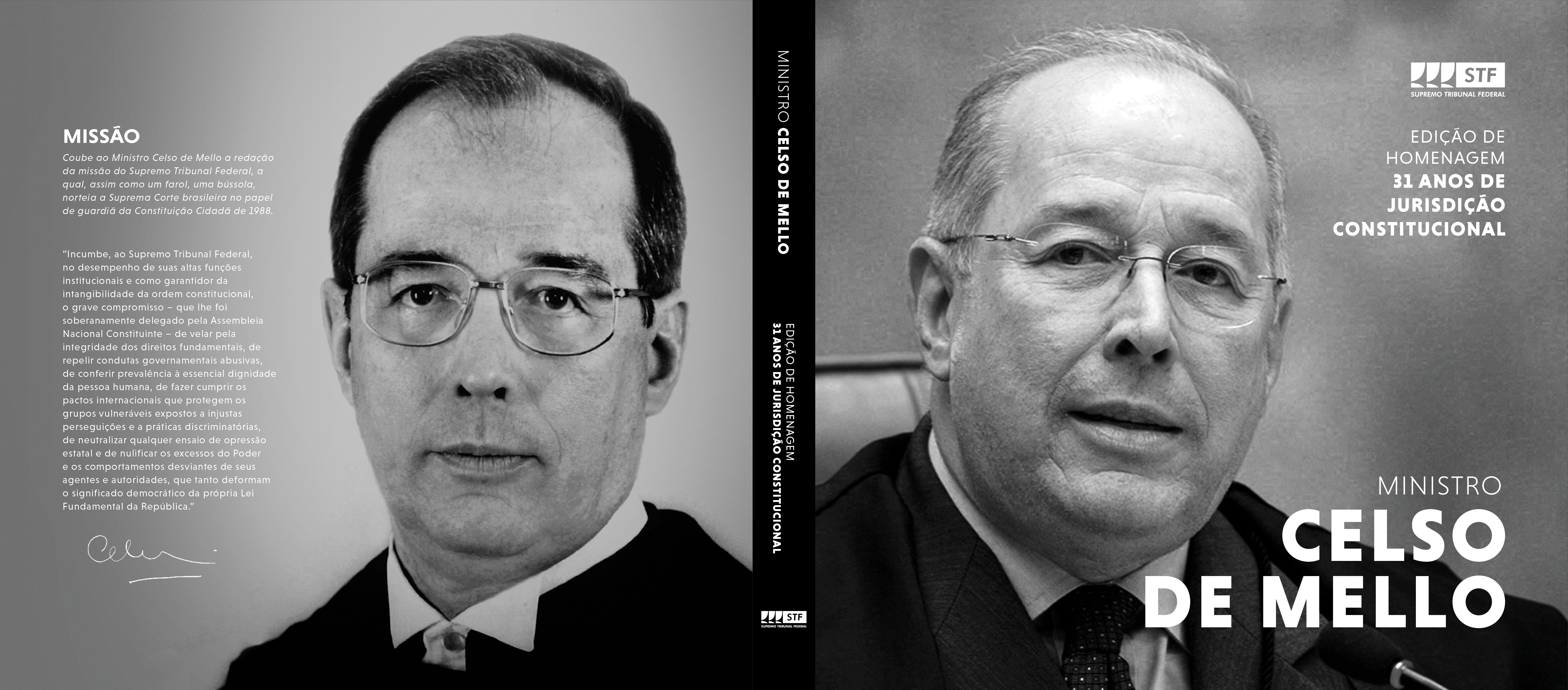 capa do livro sobre o Ministro Celso de Mello